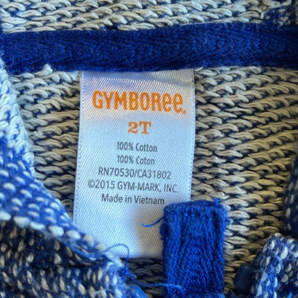 Gymboree - Kids Lightweight Blue Hooded Jacket - Picture 3 of 3
